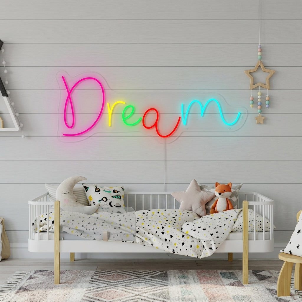 "Dream, Dekor Til Barnerommet" Neonskilt