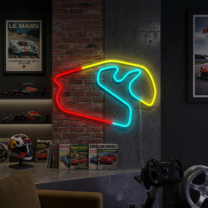 "Brasiliansk F1-Løp" Neonskilt