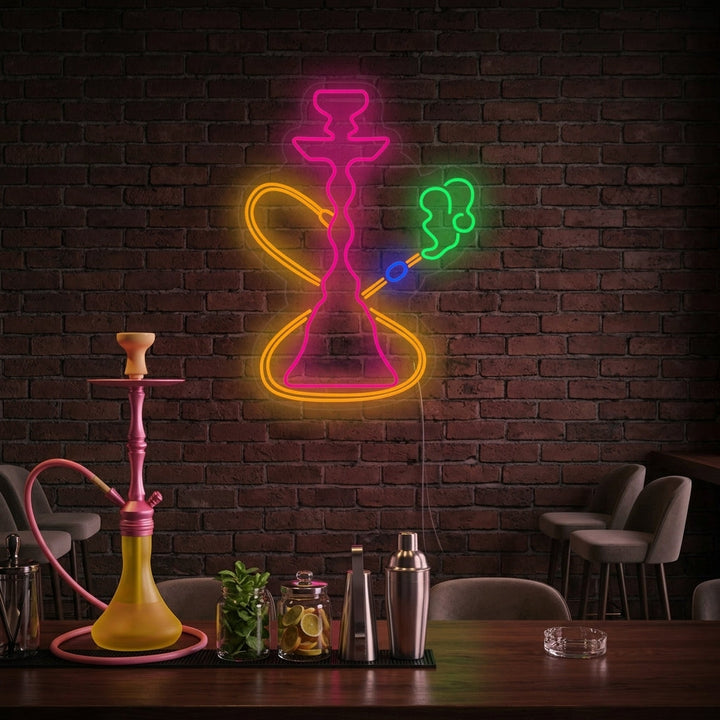 "Hookah Vibes Bar" Neonskilt