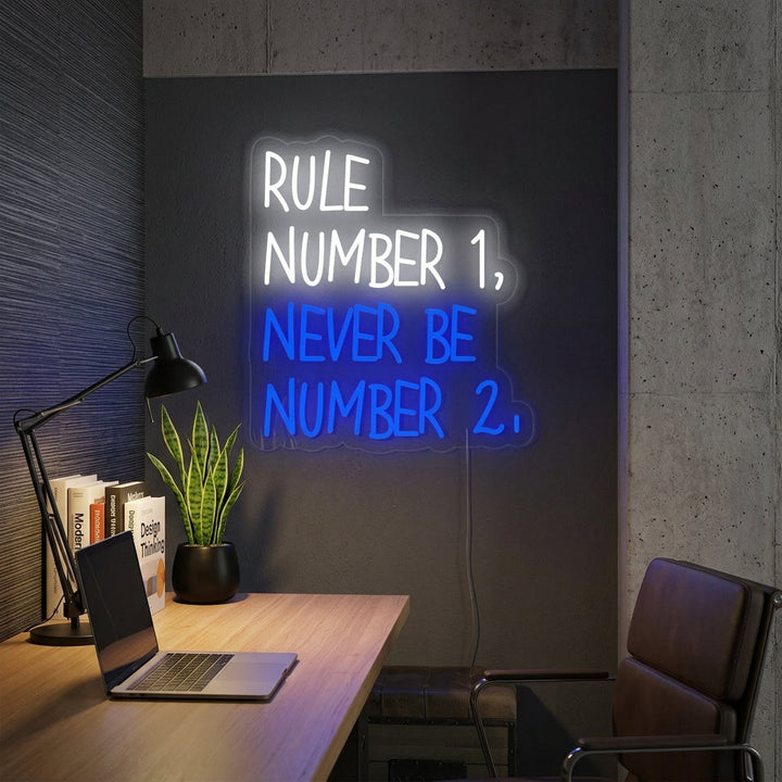 "Rule Number" Neonskilt