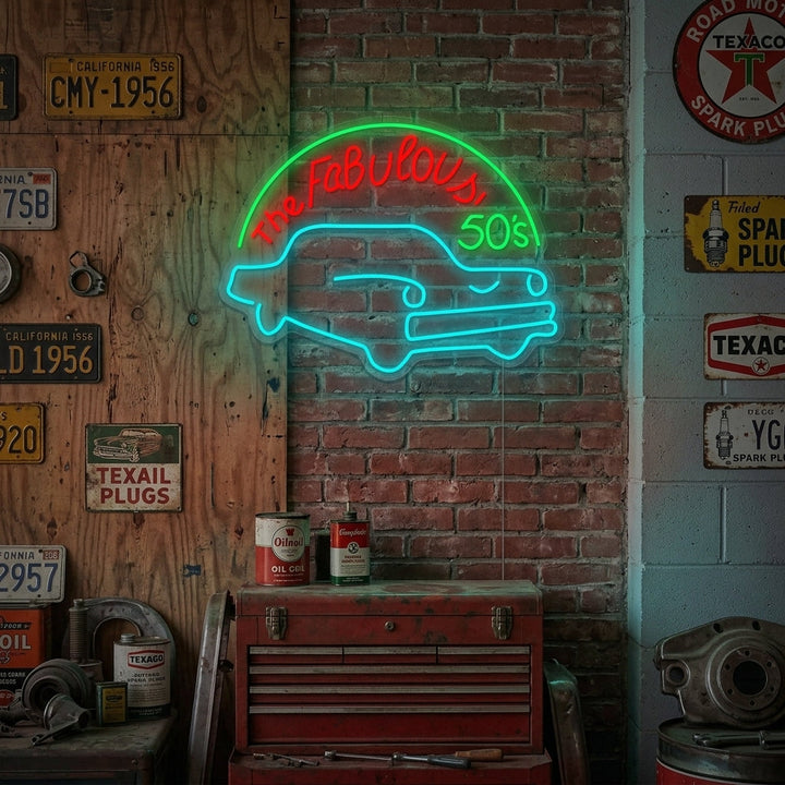 "Fabulous 50s" Neonskilt