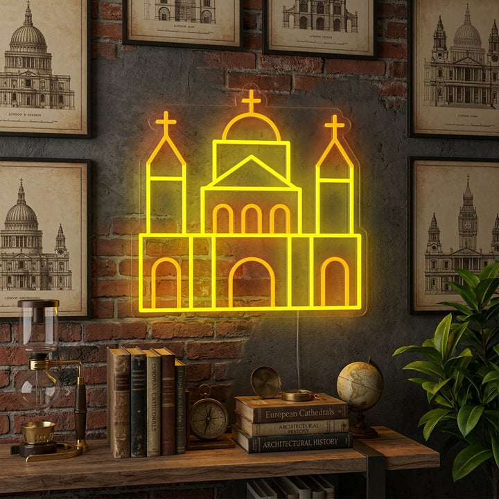 "London St. Pauls Katedral" Neonskilt