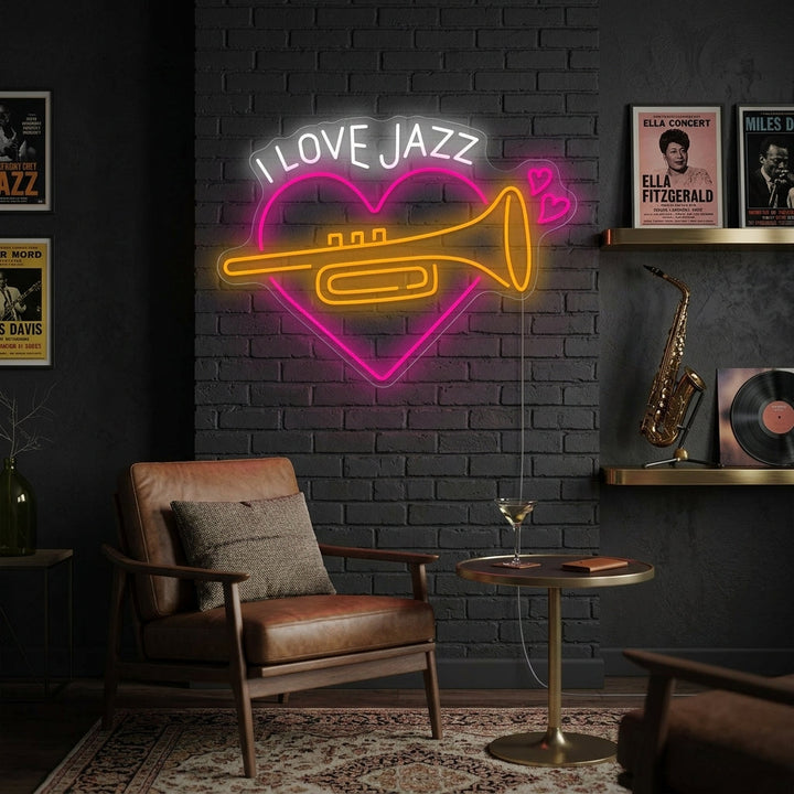 "Jazz musikk" Neonskilt