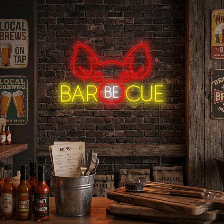 "Barbecue" Neonskilt