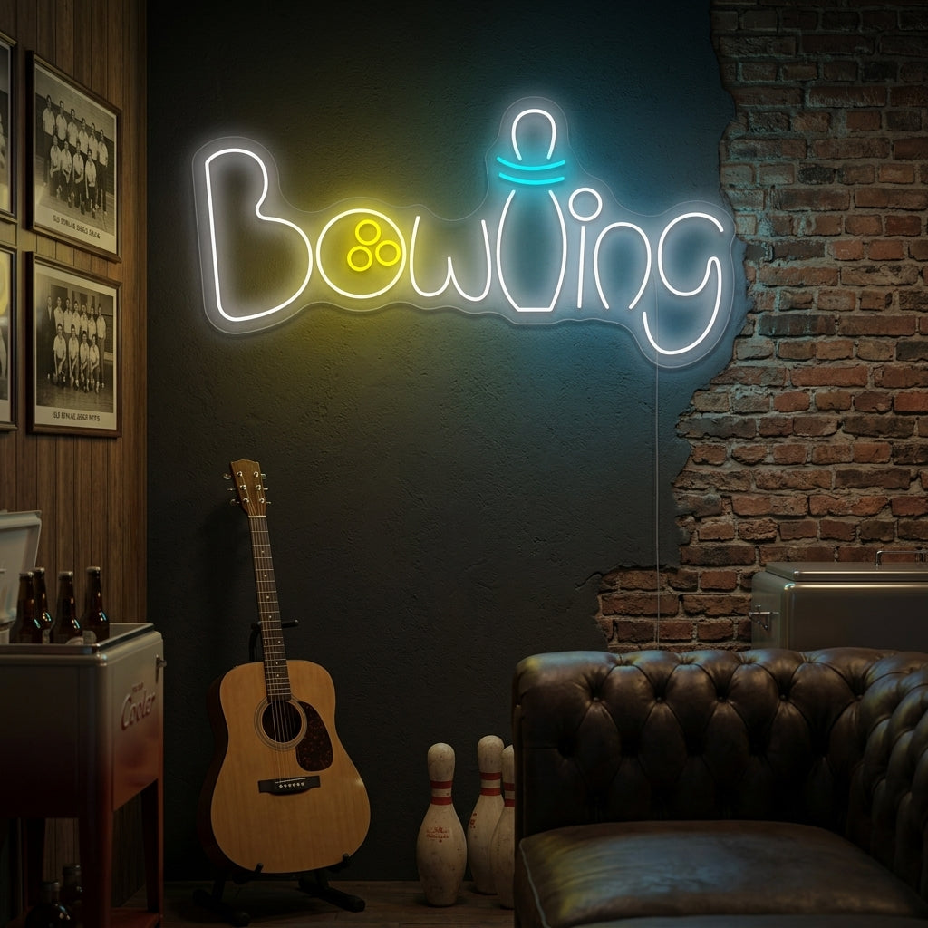 "Bowling" Neonskilt