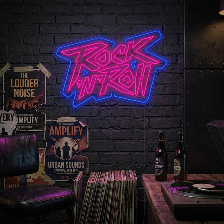 "Rock 'n Roll" Neonskilt
