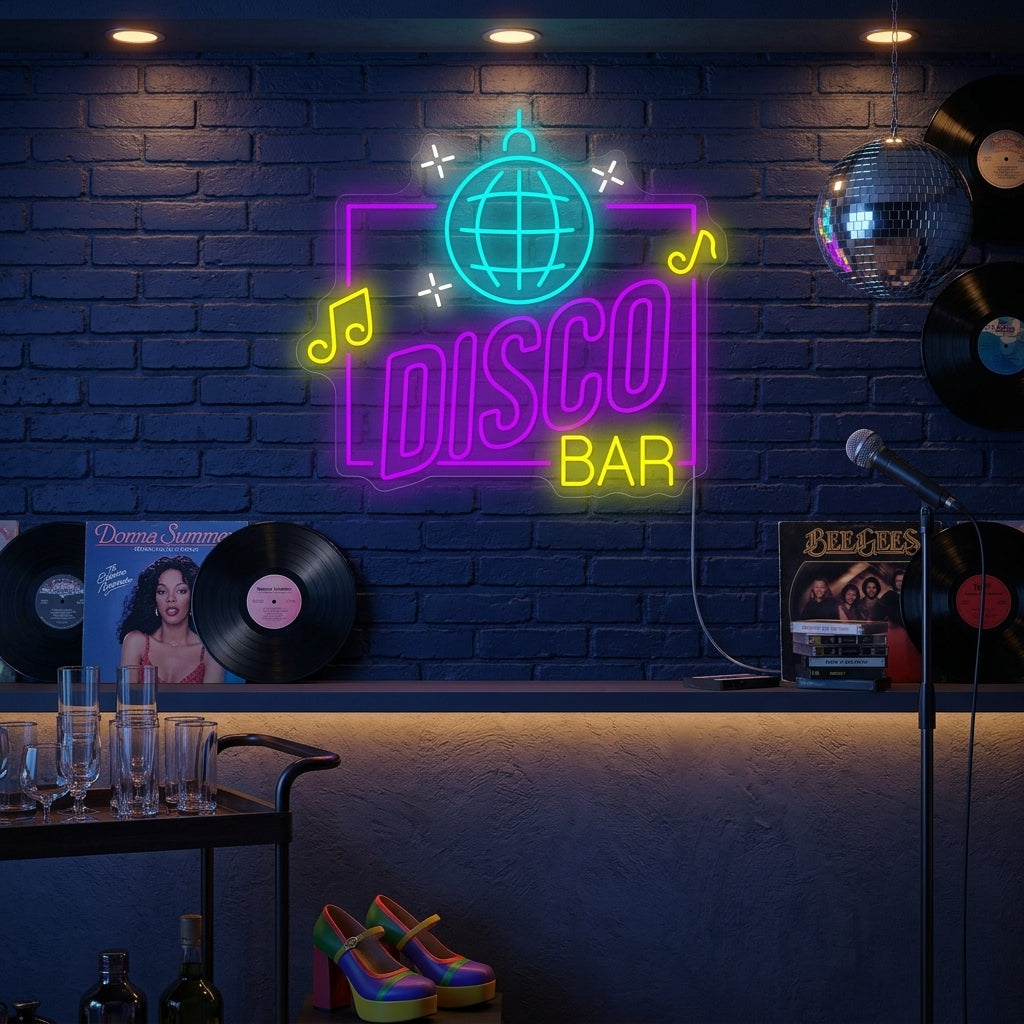 "Disco Bar" Neonskilt