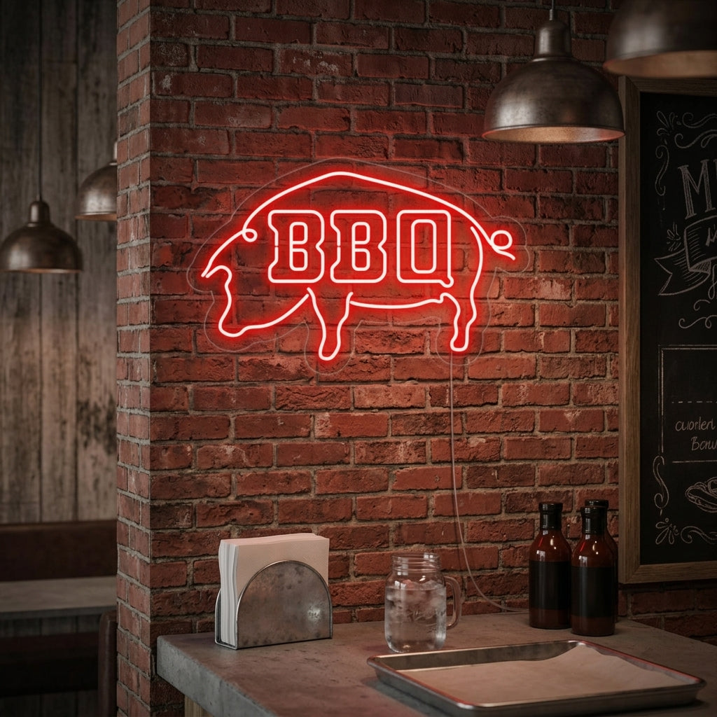 "BBQ" Neonskilt