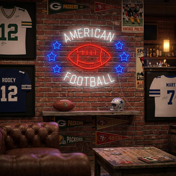"American Football" Neonskilt