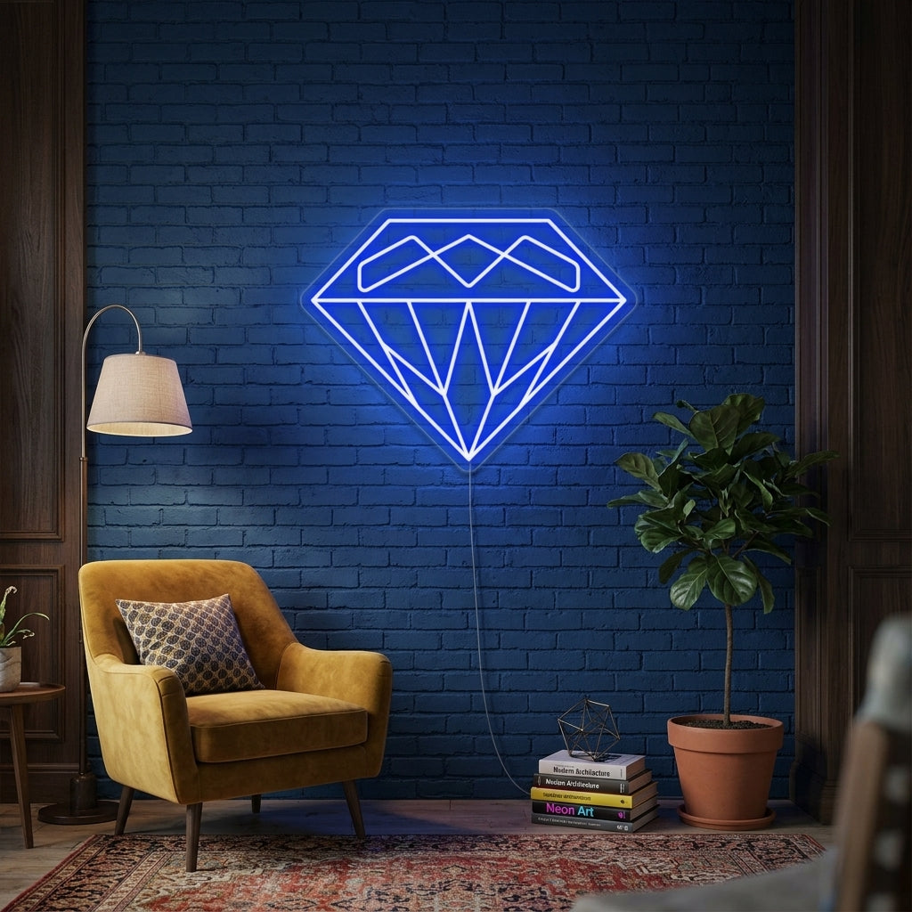 "Diamant" Neonskilt