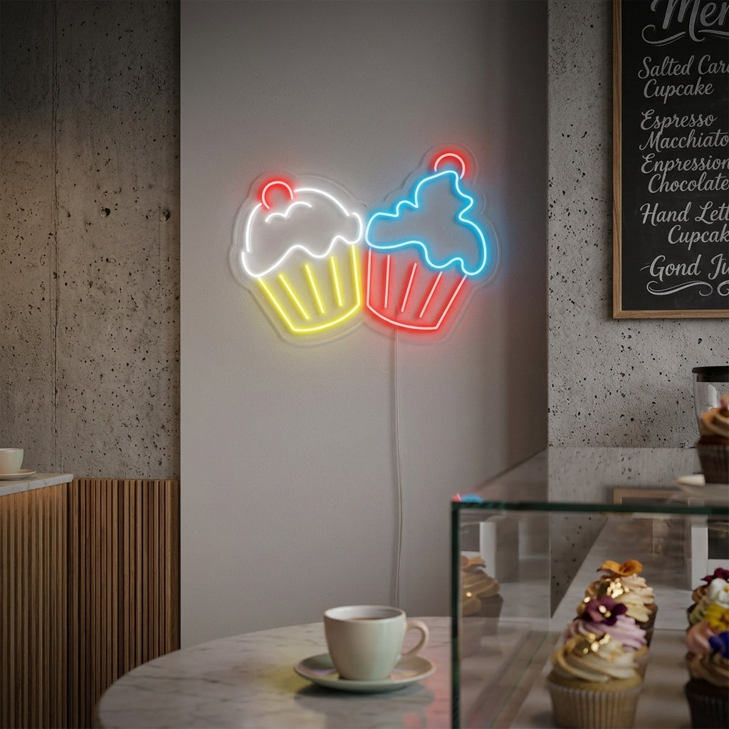 "Cupcakes" Neonskilt