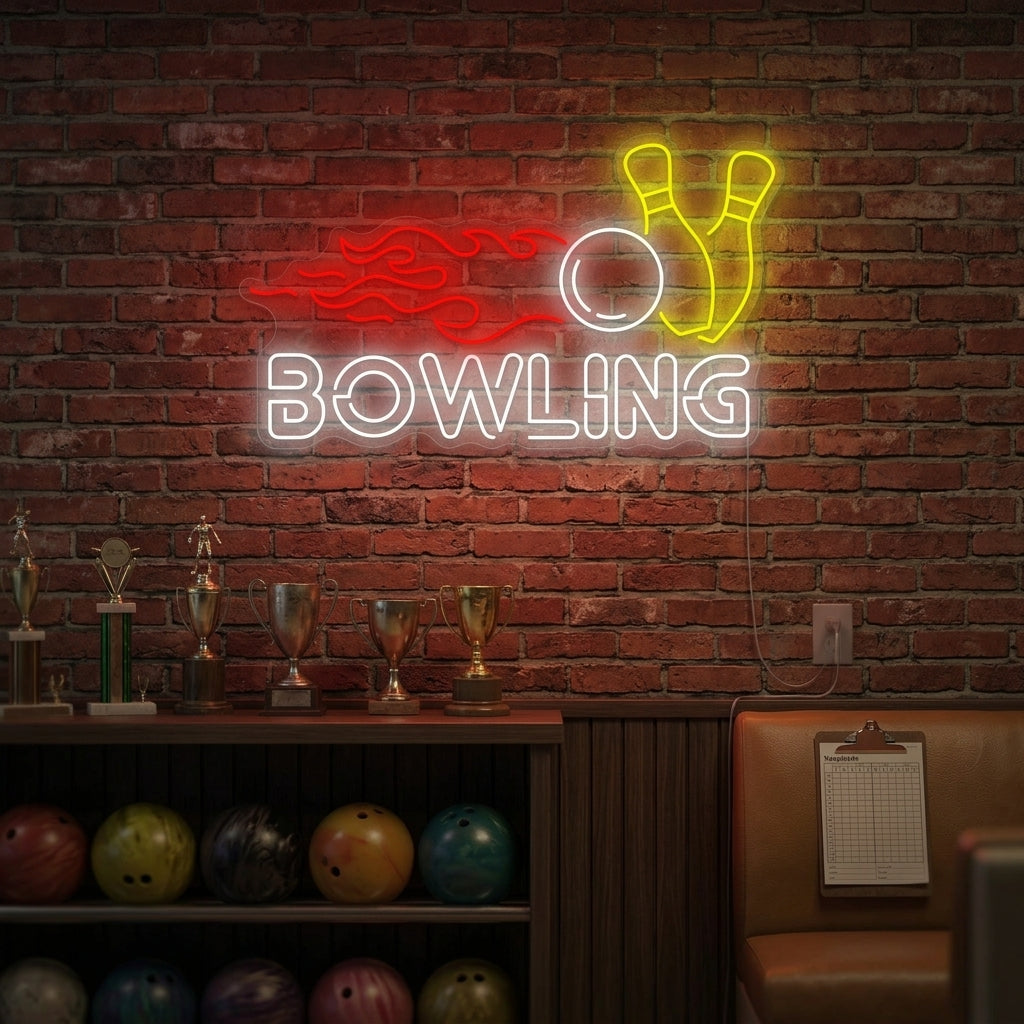 "Bowling" Neonskilt