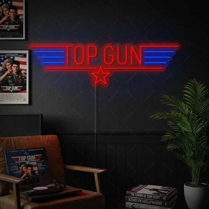 "Top Gun" Neonskilt