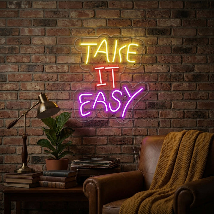 "Take it Easy" Neonskilt