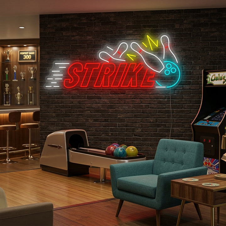 "Strike Bowling" Neonskilt