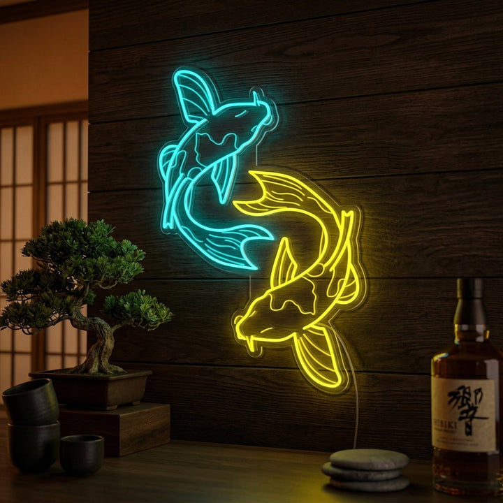 "Koi Fisk" Neonskilt
