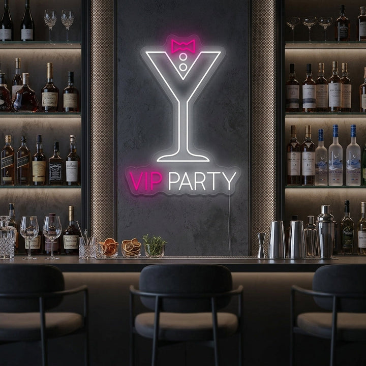 "Vip Party" Neonskilt
