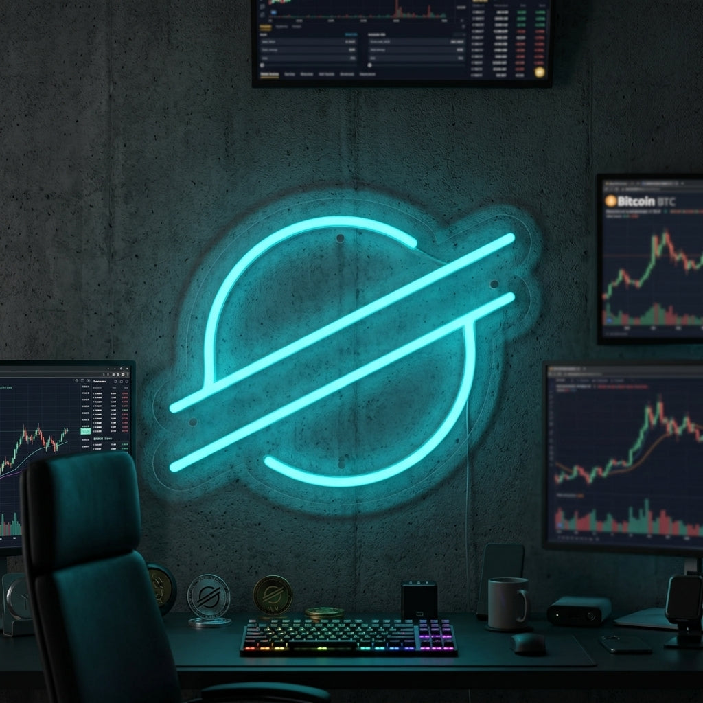 "Stellar Xlm-Logo" Neonskilt