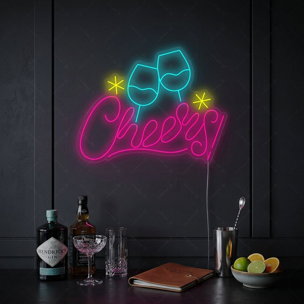 "Cheers" Neonskilt