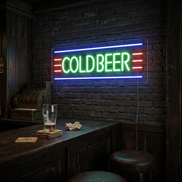 "Cold Beer" Neonskilt