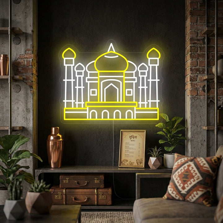 "India Taj Mahal" Neonskilt