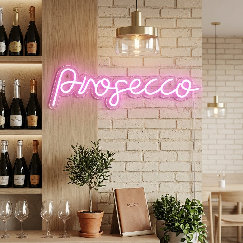 "Prosecco Ølbar" Neonskilt