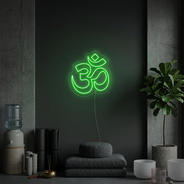 "Om Yoga, Yoga Dekor, Yoga Veggkunst" Neonskilt