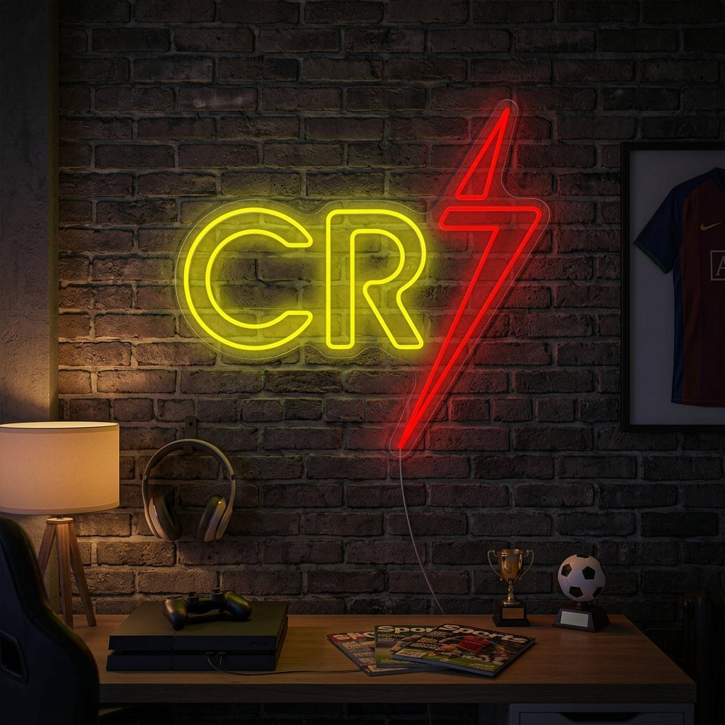 "Cr7" Neonskilt