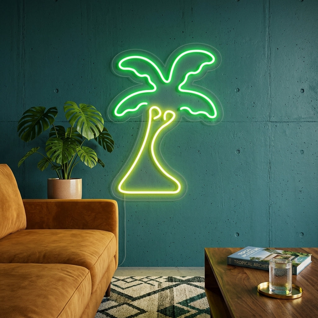 "Palmetreet" Neonskilt