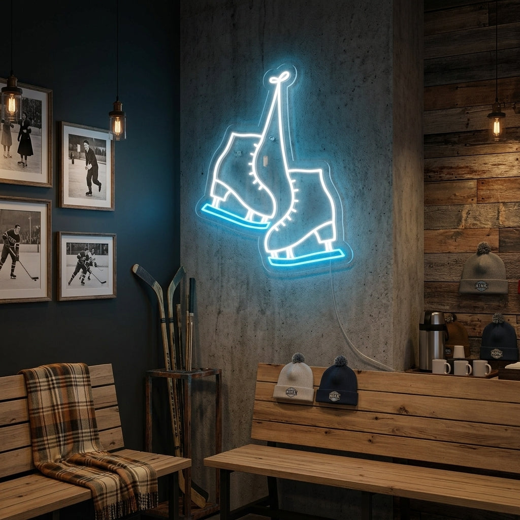 "Skøytesko" Neonskilt