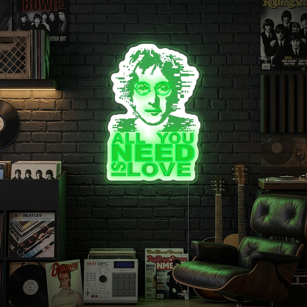 "All You Need Is Love" Neonskilt