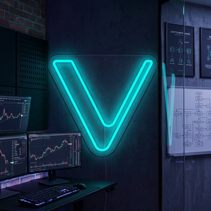 "Vet Vechain-Logo" Neonskilt
