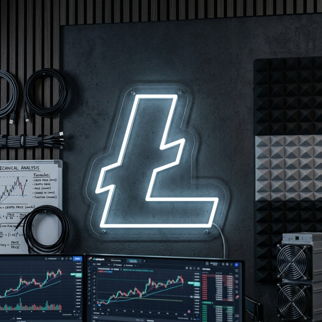 "Litecoin (LTC)" Neonskilt