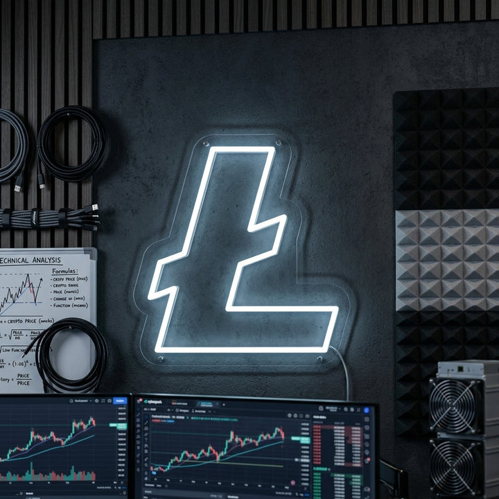 "Litecoin (LTC)" Neonskilt