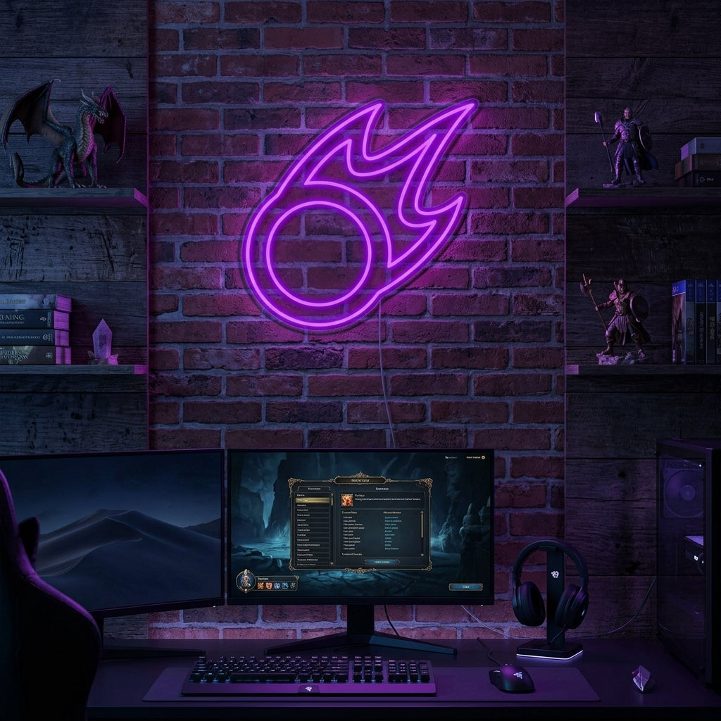 "FF XIV" Neonskilt
