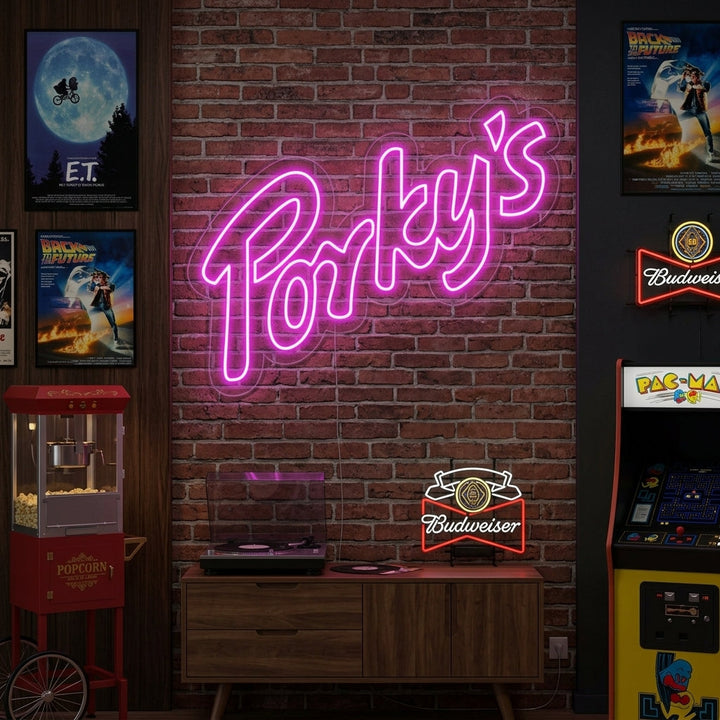 "Porky" Neonskilt