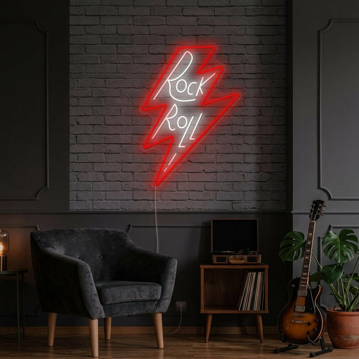 "Rock Roll" Neonskilt