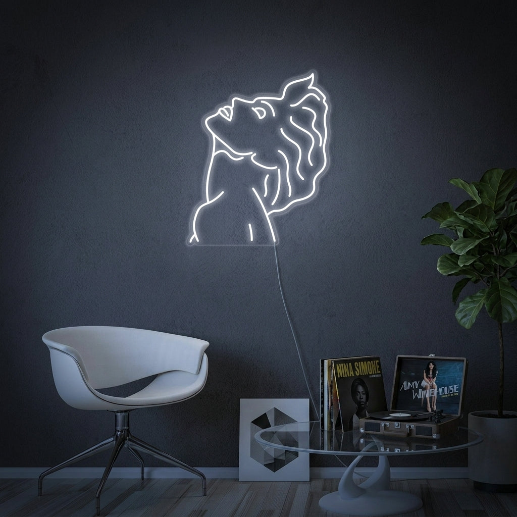 "Pop Art Sanger" Neonskilt