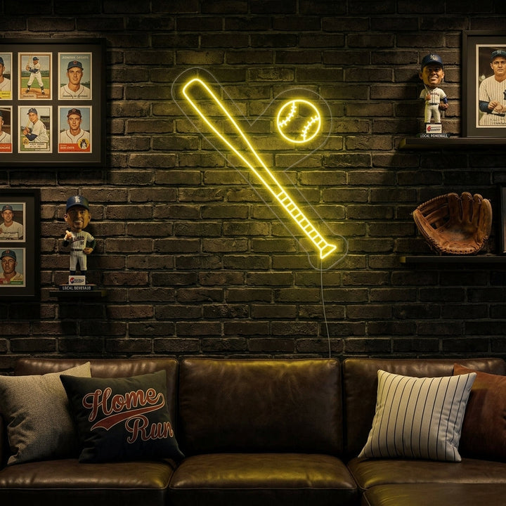 "Baseball Balltre Ball" Neonskilt