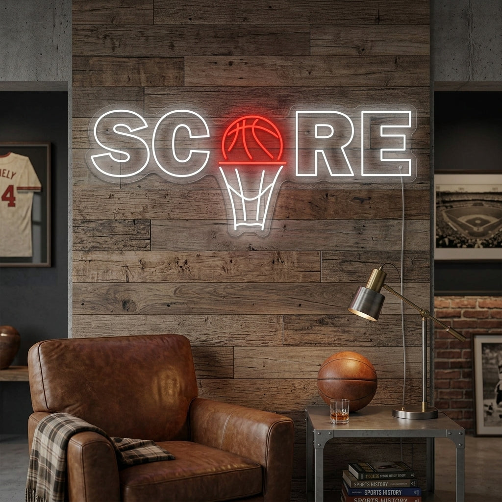 "Basketballscore" Neonskilt