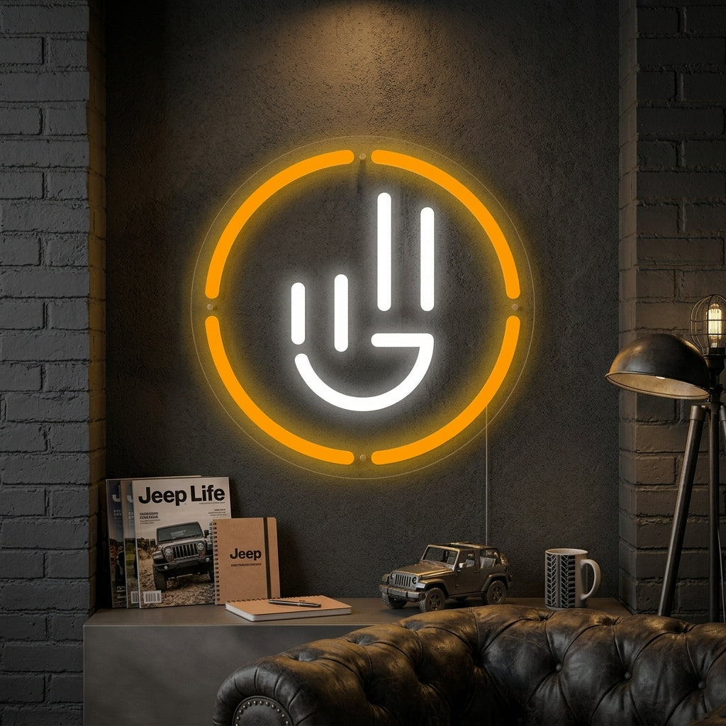 "Jeep Wave Kundeserviceprogram" Neonskilt