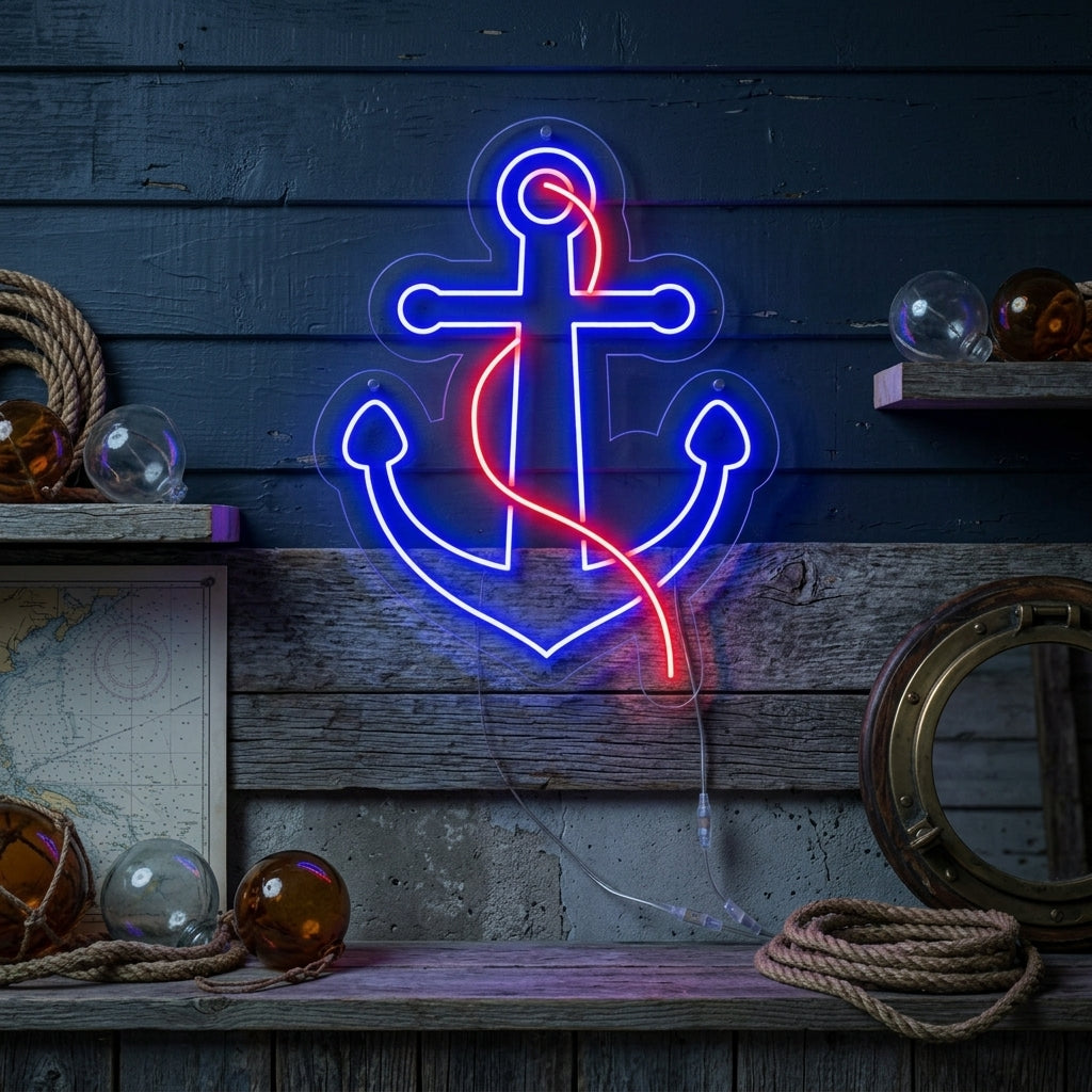 "Anker" Neonskilt