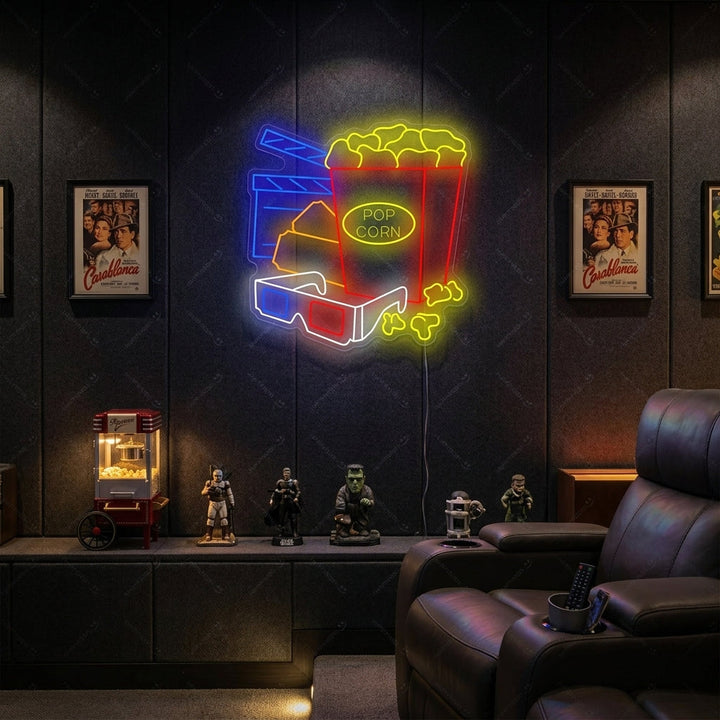 "Kino filmtid" Neonskilt