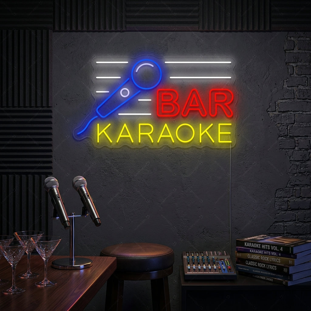 "Karaoke Bar" Neonskilt