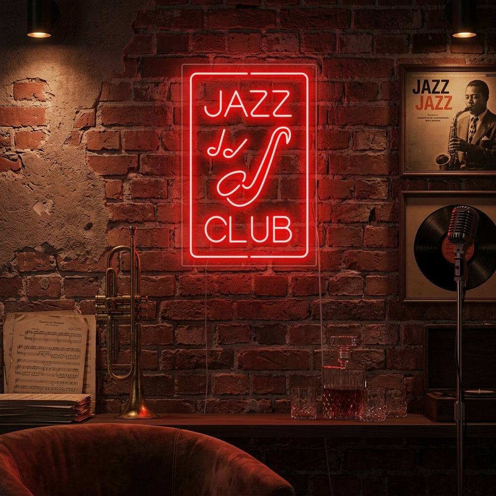 "The Jazz Club" Neonskilt