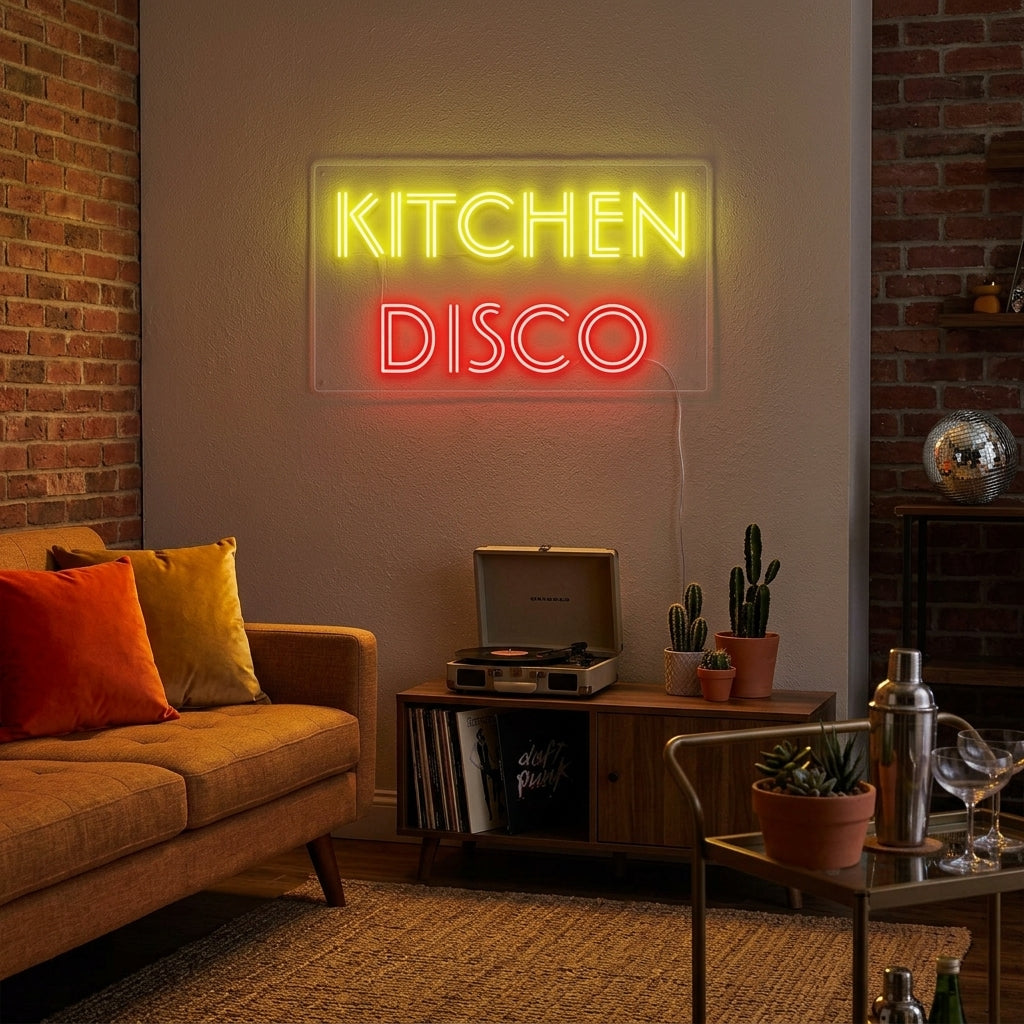 "Kitchen DISCO" Neonskilt