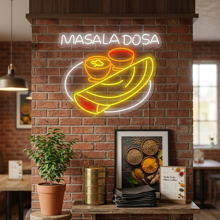 "Masala Dosa" Neonskilt