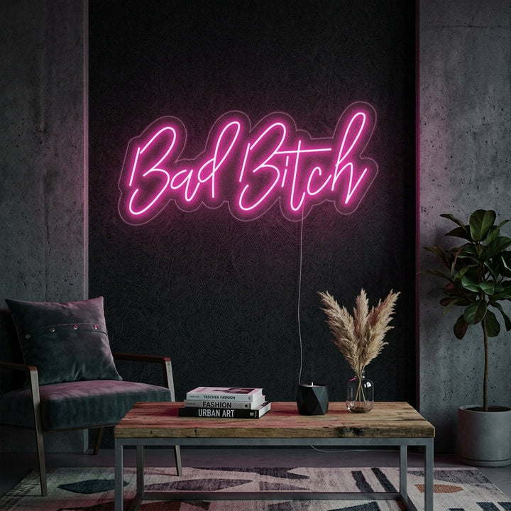 "Bad Bitch" Neonskilt