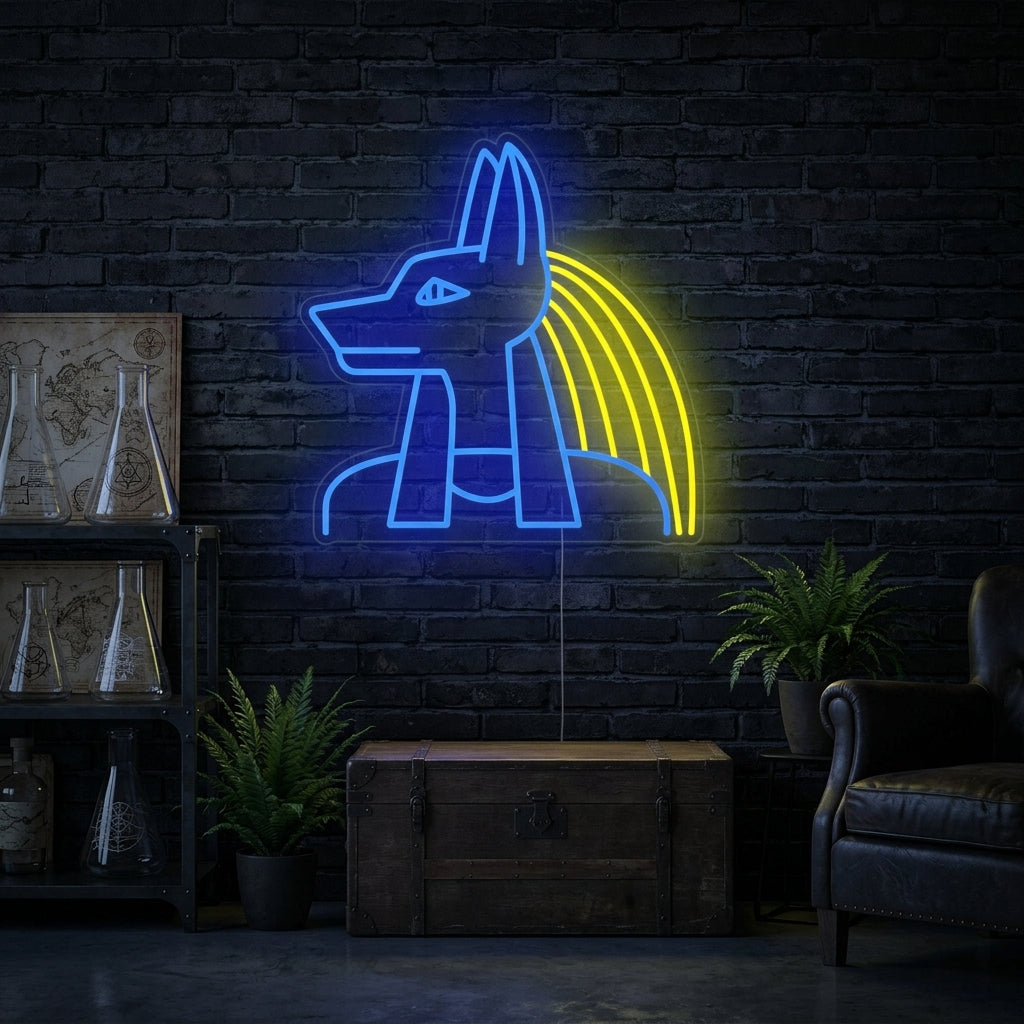 "Egypt Anubis Gud" Neonskilt