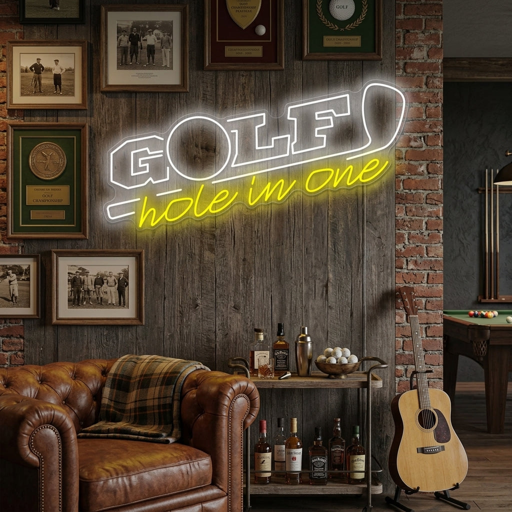 "Golf Hole In One" Neonskilt